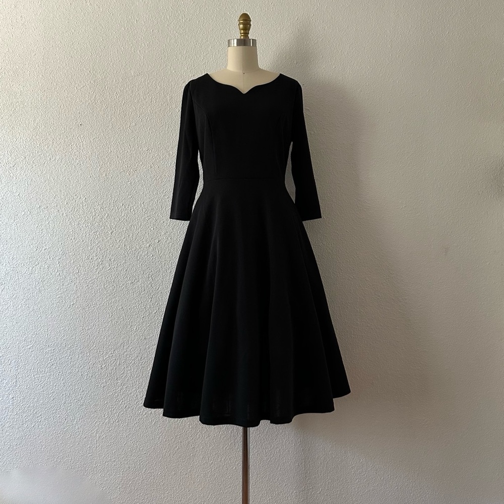 Black swing dress